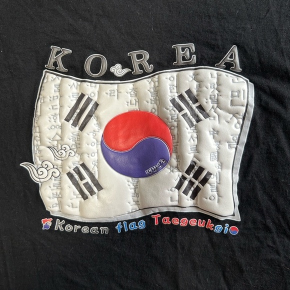 Korean Flag Shirt with Puff Print Design, from South Korea - Picture 4 of 4